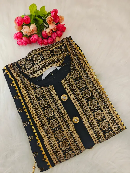 BLACK PRINTED LU37